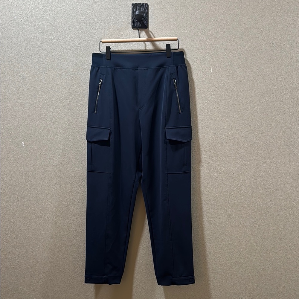 Athleta Navy Highrise Endless Cargo Pant with Relaxed Fit